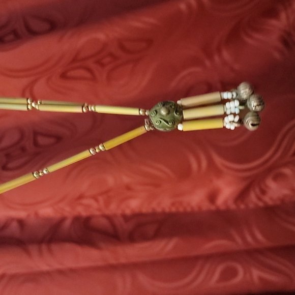 ❤5 for 35❤  Long Vintage Wooden Necklace - Picture 3 of 6